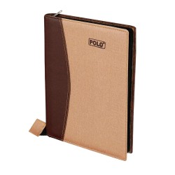 Beige Leather File Folder