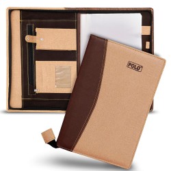 Beige Leather File Folder