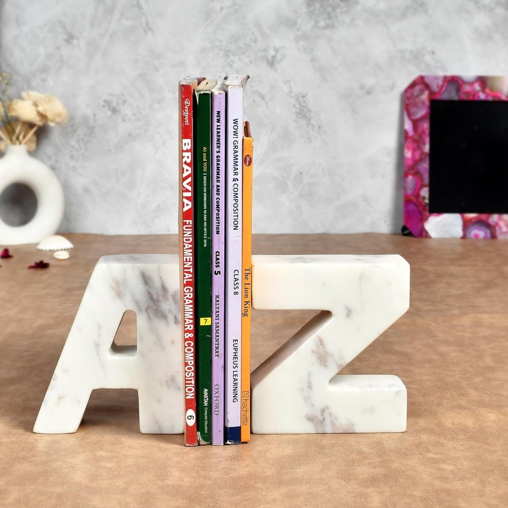 White Office Decorative Bookends