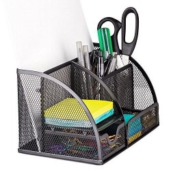 Black Metal Mesh Organizer