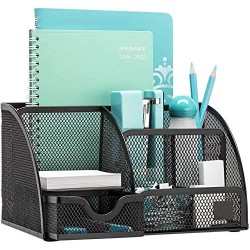 Black Metal Mesh Organizer