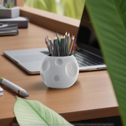 Grey Office Table Pencil Holder