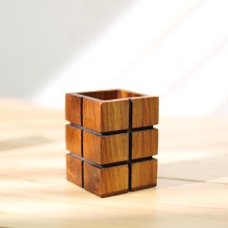 Decorative Wood Pen Holder